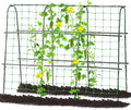 FOLLOOK Garden Cucumber Trellis for Climbing Plants Outdoor, 65 x 48 inch U-Shaped Garden Arch Trellis, Pea Tomato Cucumber for Raised Bed, 120x160-BLK