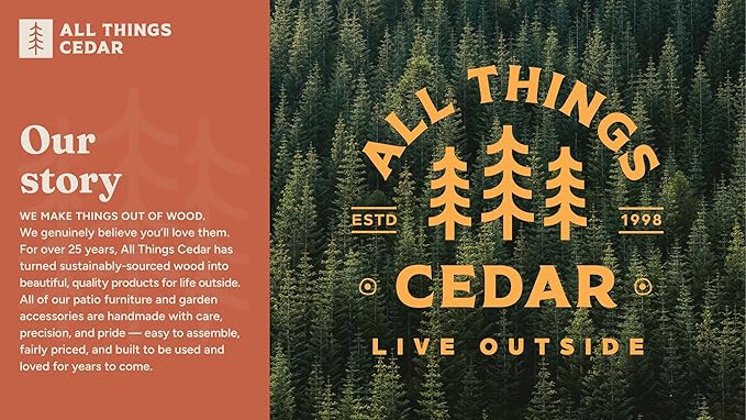 All Things Cedar RG24 2-ft Cedar Raised Garden Box, Transform Your Urban Gardening Needs, untreated Western Red Cedar, for Planting Outdoor Plants, Vegetables, Fast, Easy Assembly