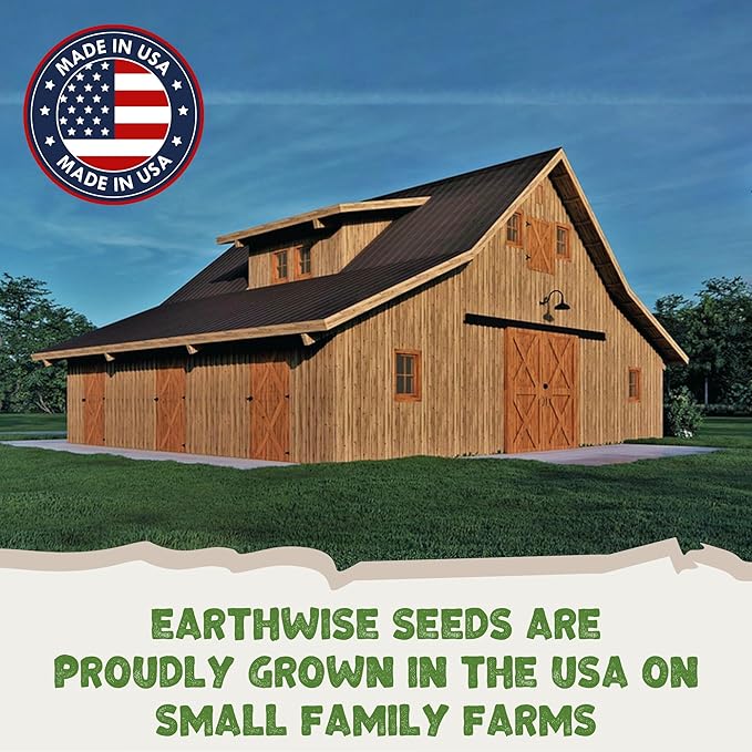 Earthwise Pollinator Paradise Native Wildflower Seed Mix – Bee and Butterfly Friendly, Organic, Season-Long Blooms, Low Maintenance, Drought Tolerant, Pet Safe – Covers Up to 2,400 sq ft, 1 lb