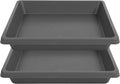 Plant Saucer 12 Inch Square 2 Pack, Plastic Plant Drip Trays, Plant Saucers for Indoors and Outdoors, Flower Pot Saucers, Saucers for Potted Plants, Planter Saucer, Plant Water Catcher Trays for Pots