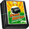 Garden Weed Barrier Landscape Fabric 2FT x 50FT, Premium Weed Control Garden Cloth, Durable Woven Geotextile Fabric, Mulch Breathable Ground Cover for Landscaping Weed Blocker Garden Bed
