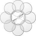 Bonuci 10 Pcs 12 Inch Soil Sieve Stainless Steel Sieve Set Garden Soil Sifter Potting Mix Sifter with 8 Interchangeable Filter Mesh 2, 3, 5, 6, 7, 9, 10, 12 mm and Shovel for Garden Compost(Silver)