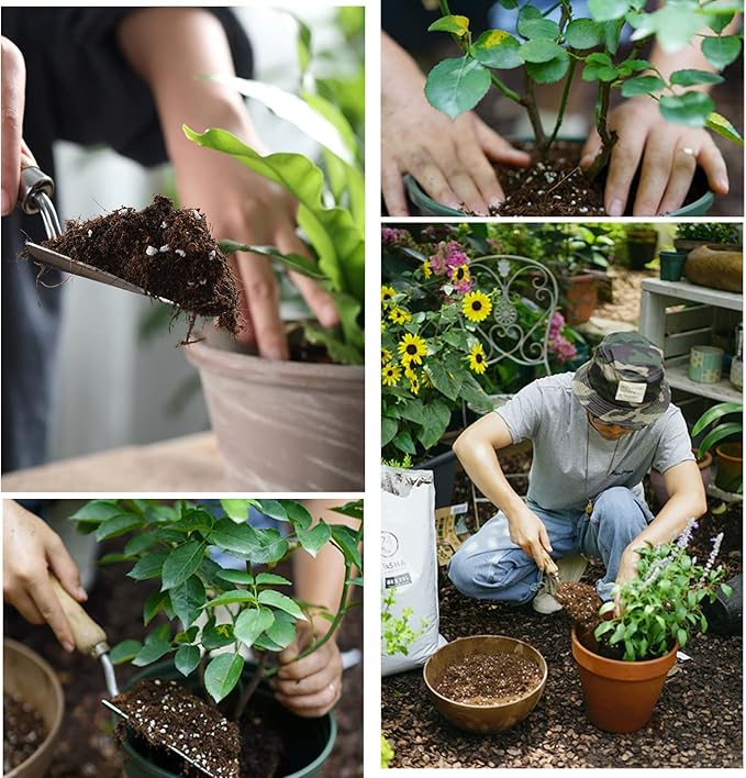 Organic Potting Soil Mix for All Indoor & Outdoor Small Containers Including Herbs, Vegetables, and Flowers 1 qt