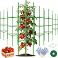 WAENLIR 6-Pack Tomato Cage for Garden, Up to 51 Inch Tomato Trellis for Raised Garden Bed, Plant Stakes for Pots, Durable Tomato Plant Support Garden Stakes for Climbing Plants (Green, 51 inch 6 Pack)