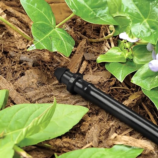 120 Pack 1/4" Drip Irrigation End Plug Fittings：1/4'' Drip Barbed End Cap Connectors for 1/4 Inch Irrigation Tubing Goof Plugs for Garden Drip Line Systems