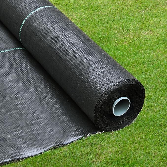 Weed Barrier Fabric 6x300FT Landscape Fabric 3.2oz Weed Barrier Fabric Heavy Duty for Landscaping Fabric Garden Fabric Weed Barrier Weed Blocker Garden Bed Cover, Commercial Driveway
