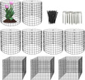 10 Pack Round Plant Protector from Animals, 30 Pcs 12 x 12 Metal Mesh to Keep Animals Out Wire Plant Protectors for Rabbits Chicken Duck Bunny Barricades for Garden Vegetable Flowers Protection