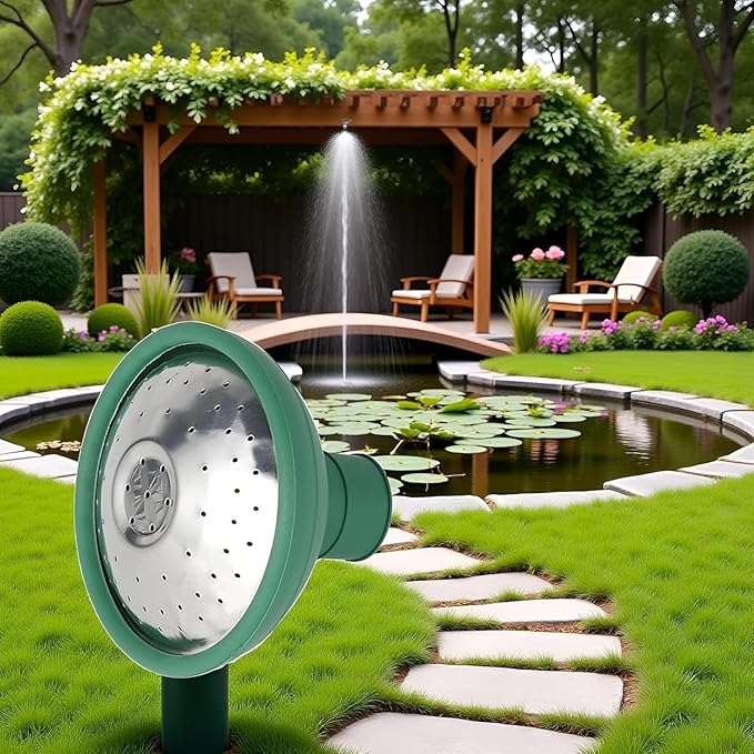 Green Universal Garden Watering Can Rose Head, Water Sprinkler Sprayer, Watering Equipment, Watering Can Spout Cover Nozzle Replacement, Fit All Watering Can