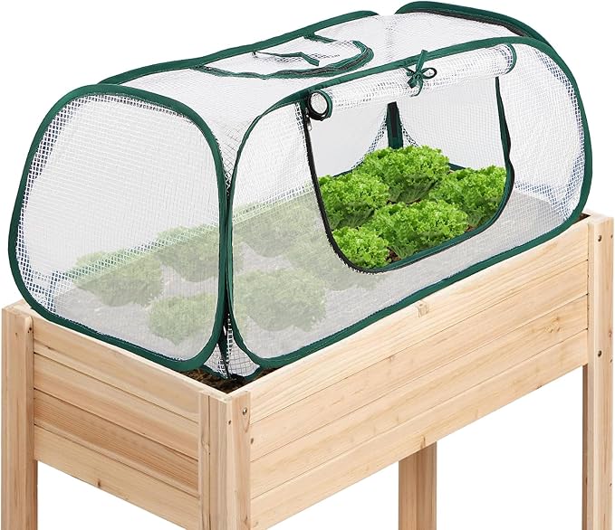 Garden Bed Cover, 45"x22"x16"(H), Plastic Hot House, Garden Row Accelerator, Greenhouse, Freeze Protection Humidity Domes for Gardening Germination and Seedling Propagation