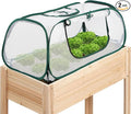 Pack of 2, Garden Bed Cover, 45"x22"x16"(H), Plastic Hot House, Garden Row Accelerator, Greenhouse, Freeze Protection Humidity Domes for Gardening Germination and Seedling Propagation