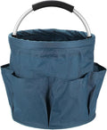HARFINGTON Garden Tool Bag 17L Large Oxford Waterproof with Pockets Garden Tote Bag Gardening Plant Tool Organizer Storage Carrier Store for Outdoor Women Men, Navy Blue