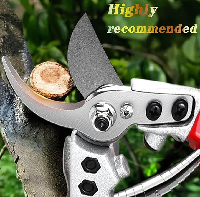 8" Professional Sharp Bypass Pruning Shears (GSS-1003), Tree Trimmers Secateurs,Hand Pruner, Garden Shears,Clippers For The Garden, Bonsai Scissors, Loppers