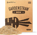 GardenStraw Mulch Box, 2 cu ft (10 lb) – All-Natural, Sustainable Wheat Straw for Gardens, Lawn Seeding – Water-Conserving – Cleaned, Zero Plastic Package