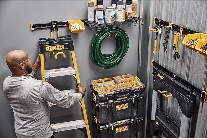 DEWALT Tool Organizer, Ladder Hook, 25lb Capacity, DEWALT Workshop Storage System Compatible (DWST82810)