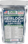 16,500 Non GMO Heirloom Vegetable Seeds Survival Garden 40 Variety Pack