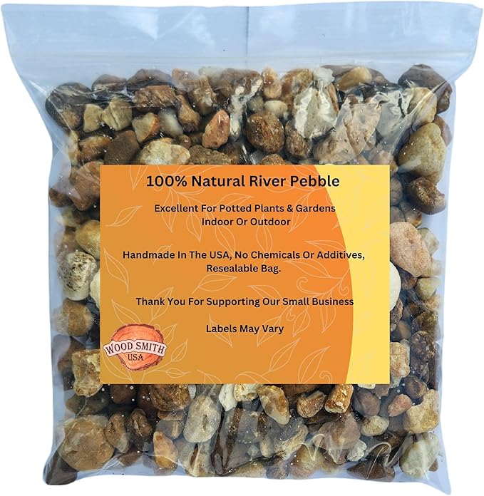 Versatile River Rocks & Garden Stones for Outdoor Landscaping - Ideal Decorative Rocks for Plants Indoor & Outdoor, River Rock Pebbles, Landscaping Stones. Half-Quart