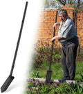 Trench Shovel, 4-Inch Trenching Shovel, Trenching V-Spade for Digging - 56 Inches Trench Digger Tool