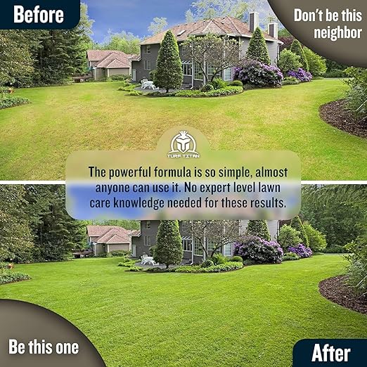 Turf Titan Thatch Buster Liquid Lawn Aerator and Dethatcher (32 oz) with Hose End Sprayer – Liquid Soil Loosener for Compacted & Clay Lawns – Improves Drainage & Root Growth – Covers 6,000 Sq Ft