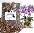 Orchid Bark Potting Mix 29 Quart, Mix Pine Bark, Organic Perlite, Sphagnum Moss and Leca Clay Pebbles for Plants, Orchid Fertilizer Garden Soil for Root Development