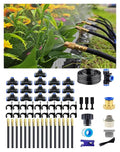 Drip Irrigation System - 360° Adjustable Micro Spray Sprinkler Kit for Garden, Easy Installation No Tools, Fine Mist Watering for Garden Potted Plants, Greenhouse (50 FT)