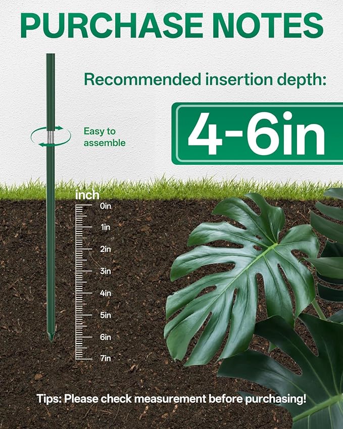 Breeze Touch 8 Pack Plant Support Stakes, 24 Inch Plant Stakes for Outdoor Plants, Peony Cage with 15 Pcs Green Lables, Peony Cages and Supports, Peonies Support Cages Flower Stakes for Plants