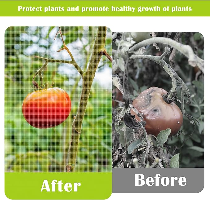 4 Pcs Insect Bird Barrier Tree Net with Drawstring, 4.9 x 3.2 Ft Garden Bird Netting Plant Cover, Fruit Tree Netting for Protect Plants Fruits Flowers from Insect Bird Eating