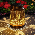 Solar Lanterns Outdoor Waterproof, Garden Decor for Yard, Hummingbird Hanging Lantern Solar Garden Lights Decorations for Patio Lawn Porch Outside Decorative Christmas Birthday Gift Mom Grandma Women