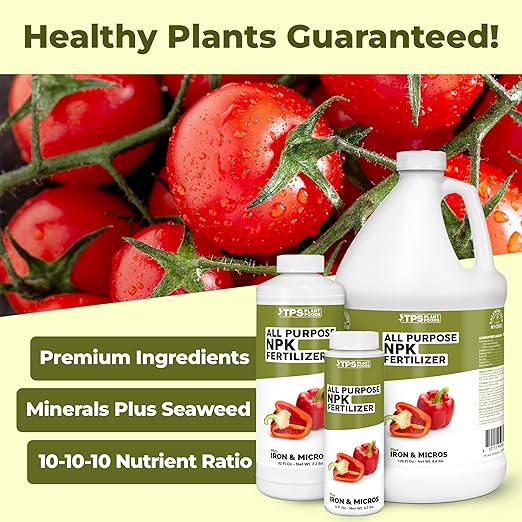 NPK Fertilizer – All Purpose Liquid NPK Plant Food for All Plants, 8 oz