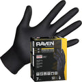 Raven Exam Grade Nitrile Disposable Gloves Medium, Powder Free Latex Free Gloves, 7 Mil Puncture Resistant, For Law Enforcement, Automotive, Health Care & Cleaning Supplies, 12 Boxes of 50-600 Ct