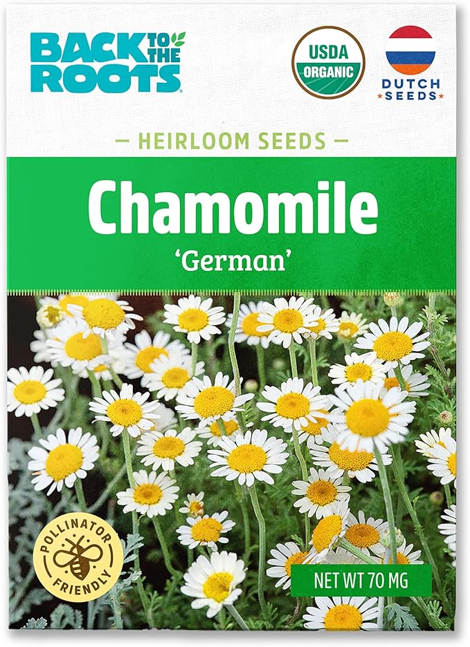 Back to The Roots 100% Organic Seed Packet - Chamomile 'German' 70mg