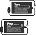 iPower 4x7 Inch Reptile Heating Pad with Adjustable Controller Knob, Under Tank Heater Mat for Turtles, Lizards, Snakes, Amphibians & Small Pets, 2 Pack