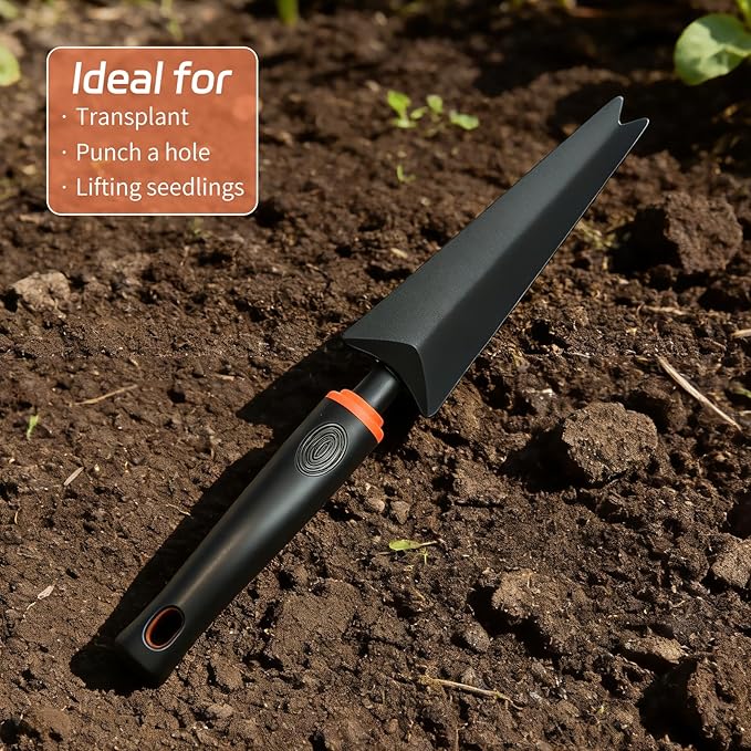 Hand Weed Puller Tool, Handy Forked Head Trowel Carbon Steel Shovel Weeder Puller Tool for Courtyards and Gardens