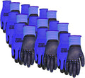 Midwest Gloves & Gear 94BLP03-LX-AZ-6 Max Grip Packs, 3 Pair, Mens Blue, L-XL | (Pack of 3)