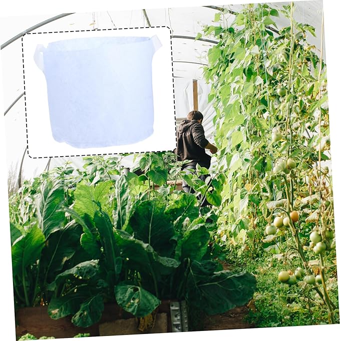 10pcs Non-Woven Fabric Planting Bags Handles Breathable Plant Pots for Potatoes Vegetables and Flowers for Home and Garden Cultivation