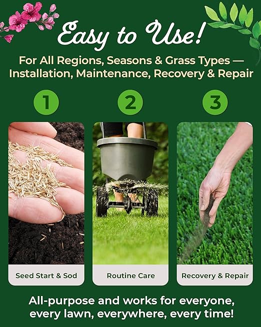 Organic Plant Magic - Truly Organic™ Slow Release Granular Lawn Fertilizer: Best Fertilizer for Grass, Bermuda, St. Augustine & Yard Care - Granules (20 Lb)