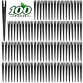 100 Pieces Drip Irrigation Support Stakes for 1/4 Inch Drip Tubing, 5.7 Inch 1/4" Dripline Hold Stakes for Irrigation System Hose & Emitter Support for Garden Hydroponics Growing