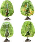 Fruit Tree Netting, RIFNY 3.9 X 3.3 FT Blueberry Bush Netting Cover with Zipper Drawstring, Outdoor Mosquito Net Garden Netting Cover Protector Plant from Birds Cicadas Animals Insect (4 PCS, Green)