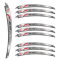 EZARC Japanese Teeth Reciprocating Saw Blades 15 Inch, Arc Edge Wood Pruning Saw Blades 6TPI for Tree Trimming, Wood Cutting, 10 Pieces