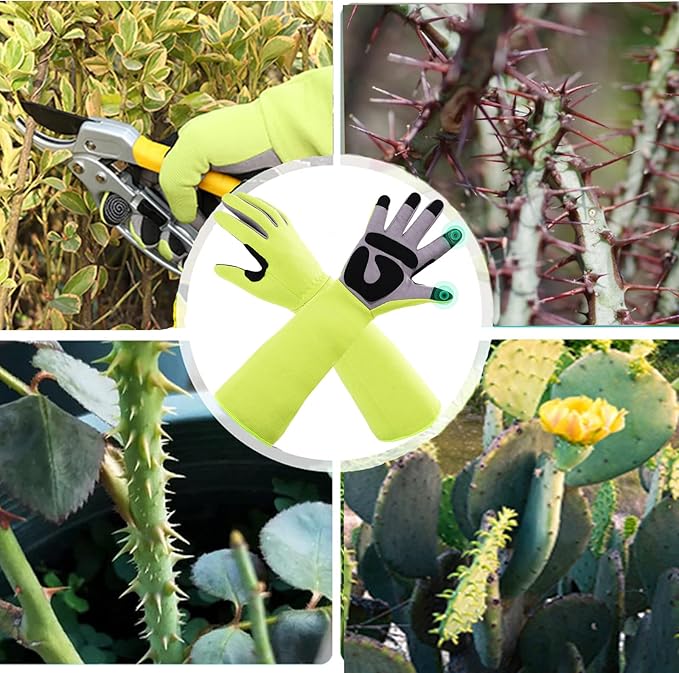 Gardening Gloves, Thorn Protective, Forearm Protection, Yard Work, Pruning, Outdoor Activity, Comfortable