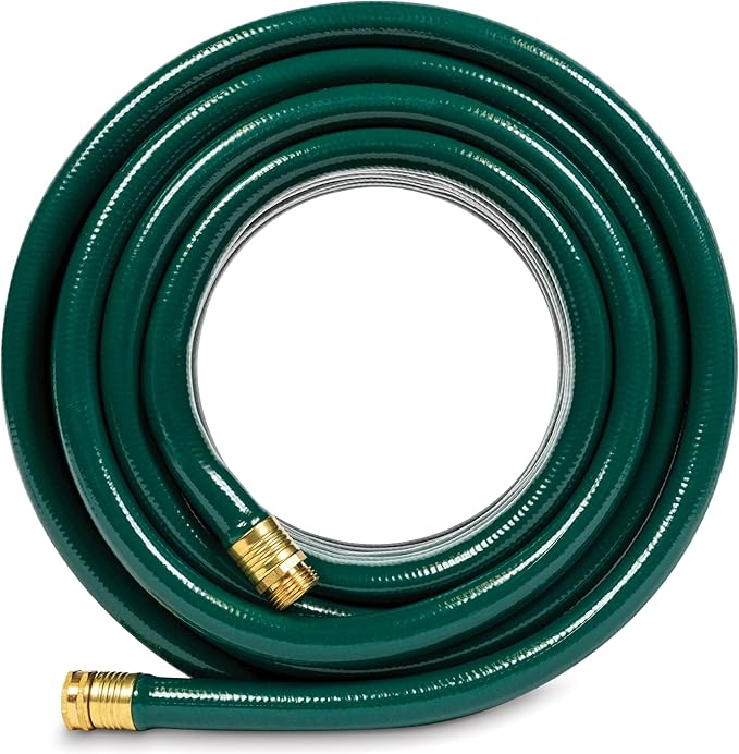 Gilmour Flexogen 3/4 in x 75 ft Garden Hose, Heavy Duty Water Hose, Flexible and Kink Resistant Outdoor Hose, Green