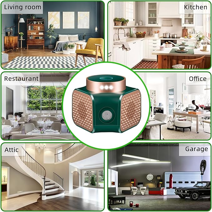 Upgraded Mouse Repellent Ultrasonic Plug in Mice Repellent Indoor Control for Rodent Rat Mouse Mice Squirrel 4 IN1 Electronic Repellent Devices for House Garage Basement Attic