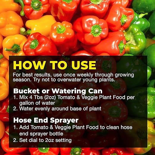 Bloom City Tomato & Veggie Plant Food – Liquid Fertilizer for Bigger Harvests, Stronger Roots & Vigorous Growth, 1 Gallon