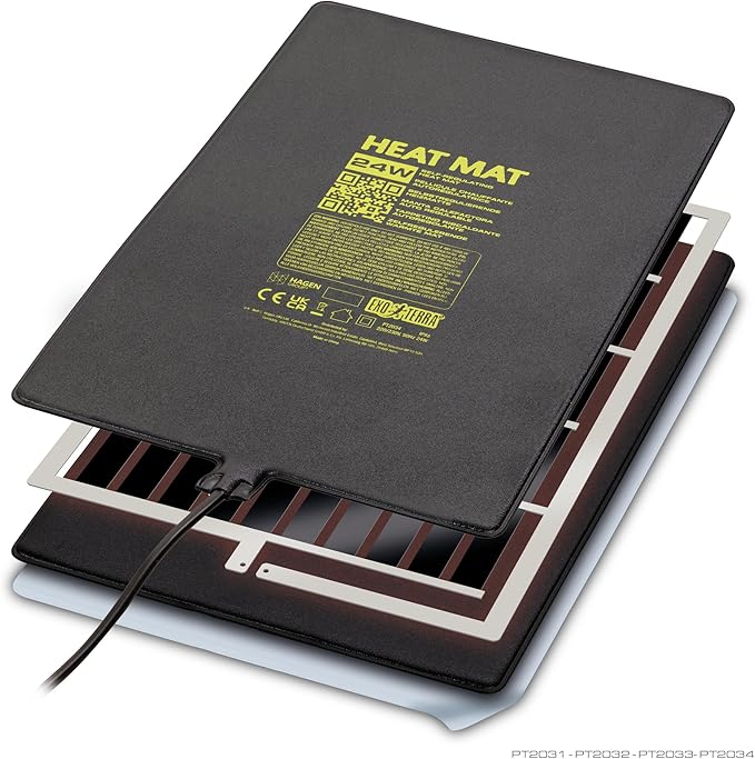 Exo Terra Heat Mat – Self-Regulating Reptile Heating Pad for Terrariums, Conductive Source for Reptiles & Amphibians, Fast Warm-Up, Safe & Energy Efficient, Even Distribution 4W
