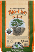 Down To Earth All Natural Fertilizers Organic Bio-Live Starter & Transplant Mix with Mycorrhizal Fungi and Benefical Microbes for Plant Food 5-4-2, 25 lb