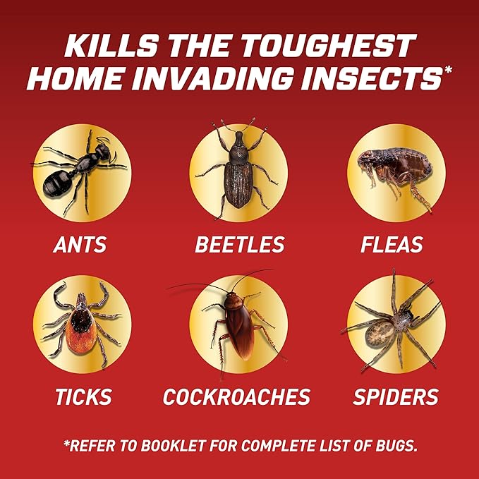Ortho Home Defense Insect Killer for Lawn & Landscape Concentrate - Kill Ants, Ticks, Mosquitoes, Fleas & Spiders, Bug Spray Treats up to 5,300 sq. ft., 32 fl. oz.