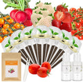 Strawberry and Pineberry Seed Pod Kit for AeroGarden, Ahopegarden with Red Strawberry, Radish, Pineberry, Red Heirloom/Golden Harvest Cherry Tomato - Hydroponics Supplies for Most Brand (7-pod)
