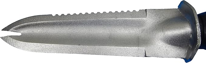 Heavy Duty 13.5" Digging Knife WITH FREE SHEATH for Metal Detecting, Prospecting with Comfortable Rubber Handle