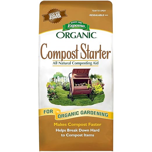 Espoma Organic Compost Starter; All-Natural Composing Aid Helps Break Down Organic Matter to Make Rich Compost for Organic Gardening. 4 lb. Bag; Pack of 1