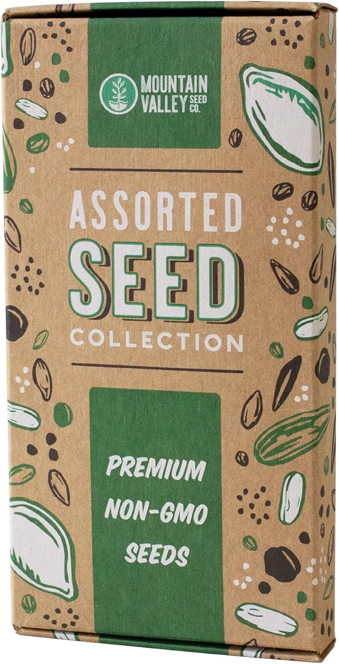 Culinary Herb Seeds Garden Collection | Basic Assortment | 6 Non-GMO Seed Packets: Basil, Dill, Oregano, Parsley, Chives & Mustard | Grow Cooking Herbs & Spices