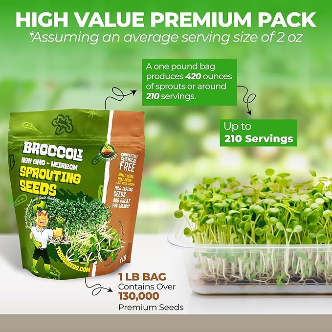 Todd's Seeds® Broccoli and Friends Sprouting Seed Mix, One Pound